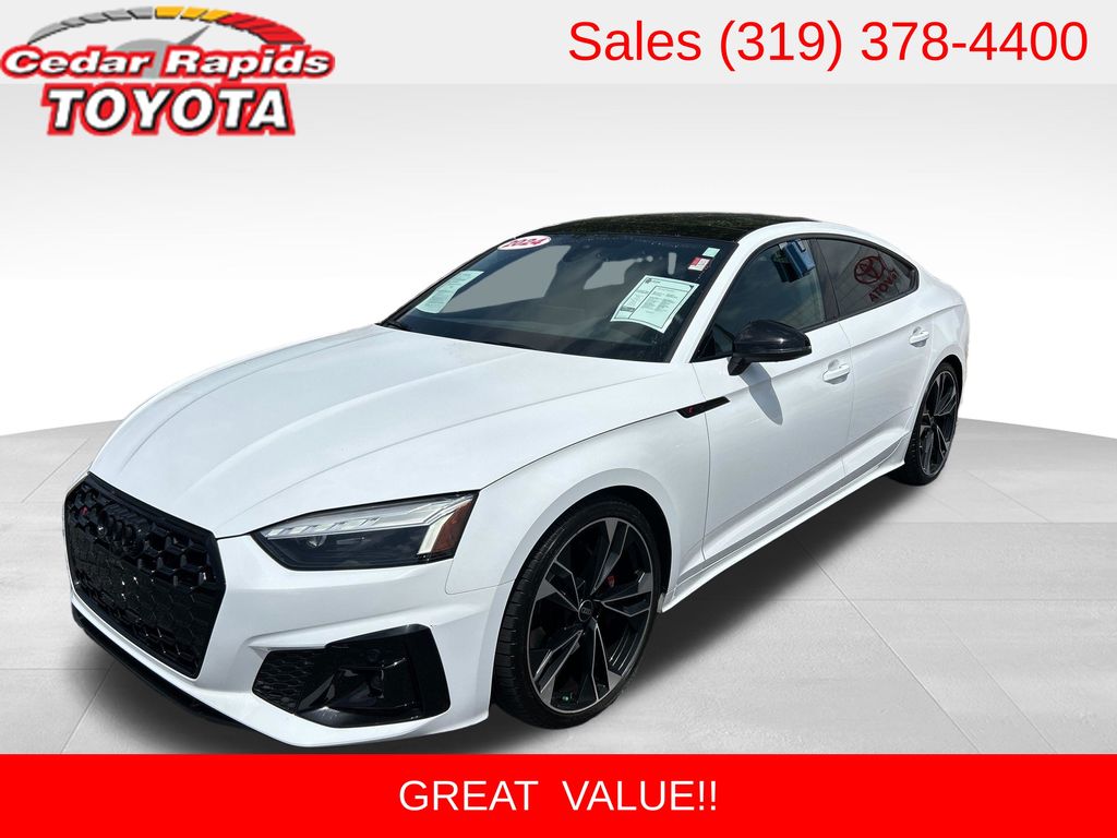 White 2024 Audi S5 Sportback Sedan All-Wheel Drive 8-Speed Automatic