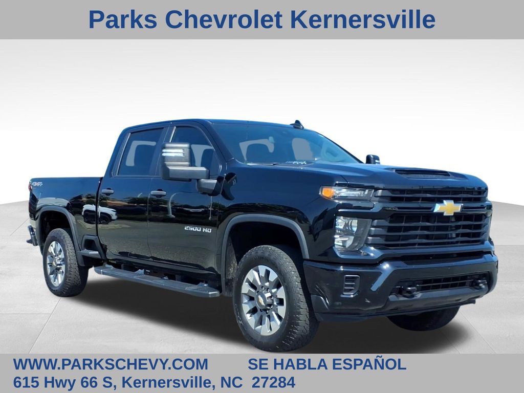 Black 2024 Chevrolet Silverado 2500HD Pickup Truck Four-Wheel Drive Automatic