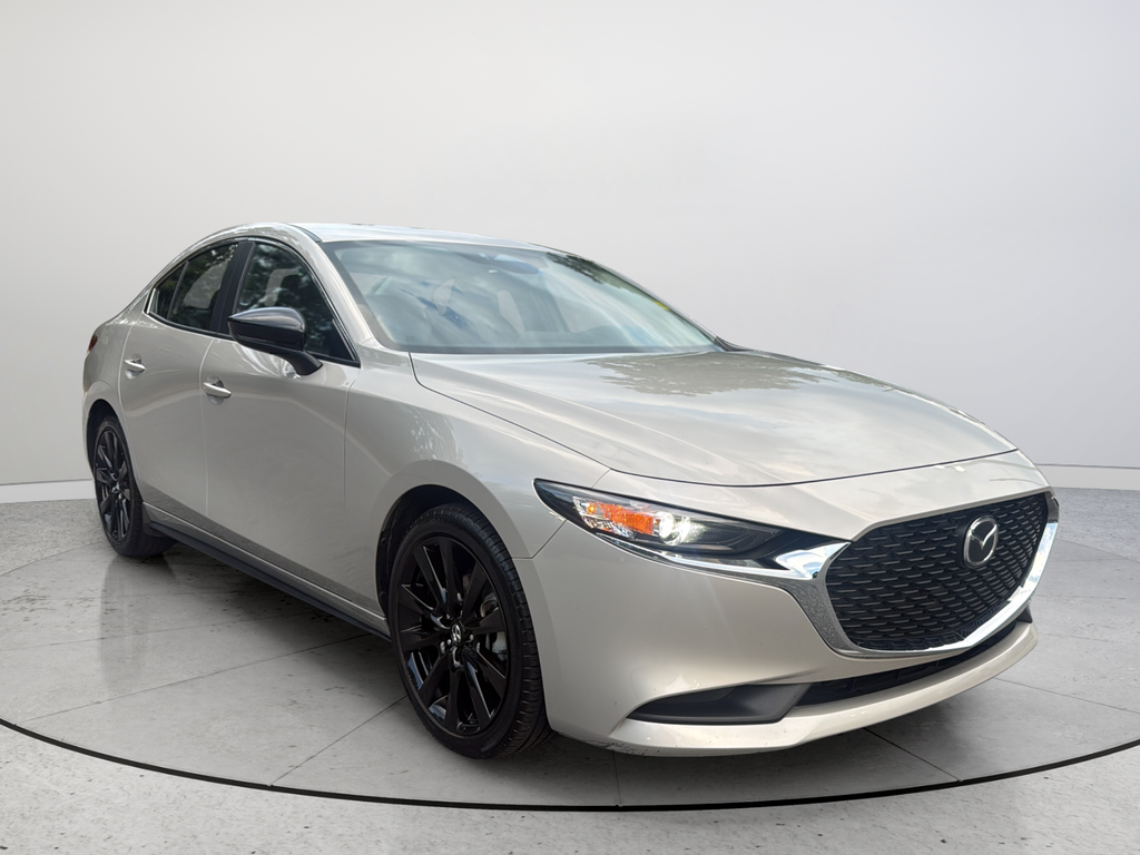 Gray (Platinum Quartz Metallic) 2025 Mazda MAZDA3 Sedan Front-Wheel Drive 6-Speed Automatic