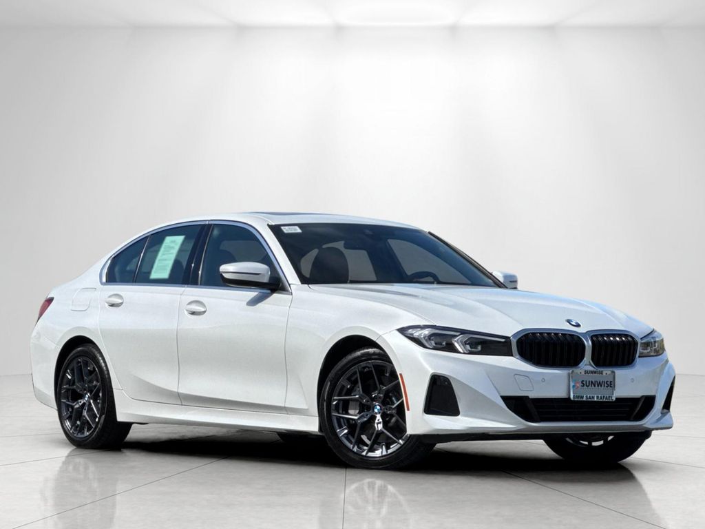 Mineral White Metallic 2025 BMW 3 Series Sedan All-Wheel Drive 8-Speed Automatic