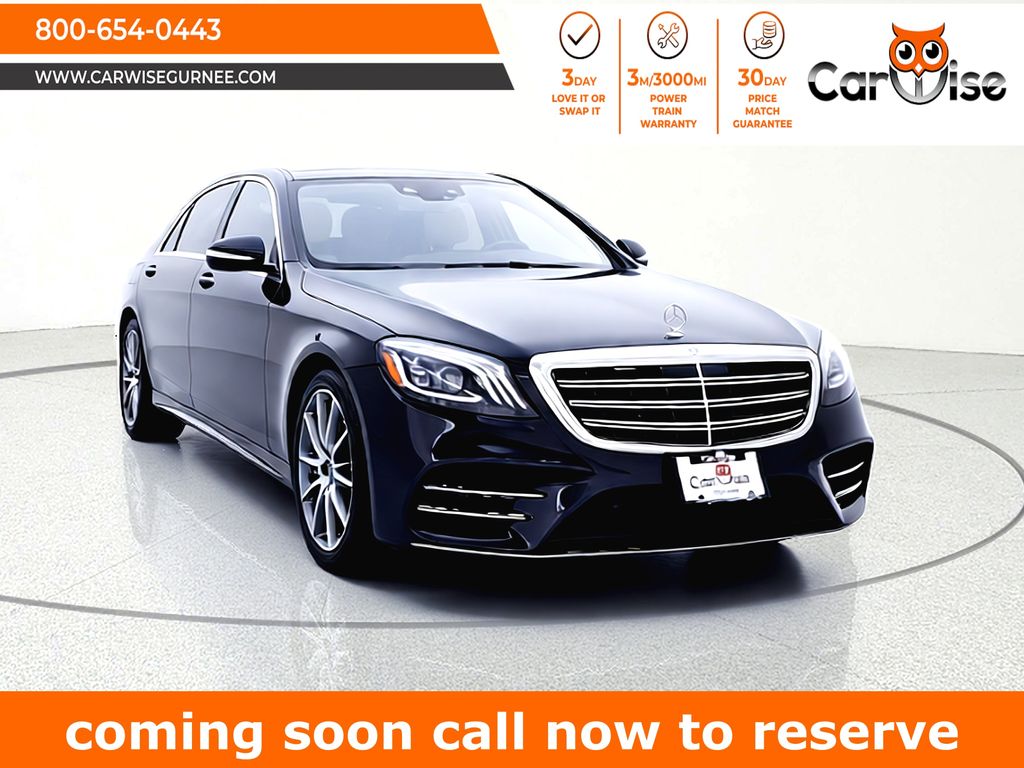 Black 2018 Mercedes-Benz S-Class S 450 4MATIC AWD Sedan All-Wheel Drive 9-Speed Automatic