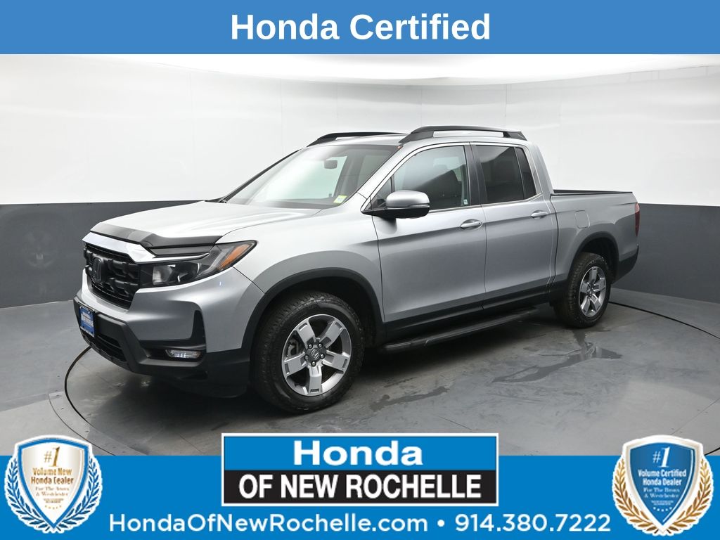 Solar Silver Metallic 2025 Honda Ridgeline Pickup Truck All-Wheel Drive 9-Speed Automatic