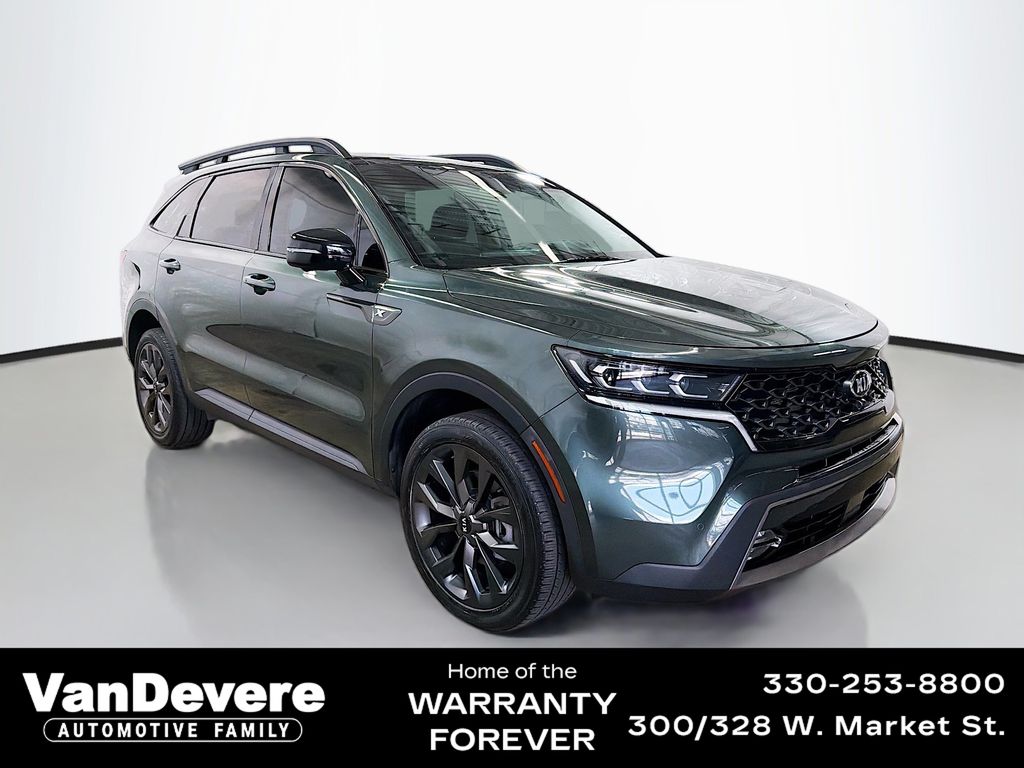 Aruba Green 2021 Kia Sorento SX Prestige X-Line AWD SUV / Crossover All-Wheel Drive 8-Speed Dual Clutch