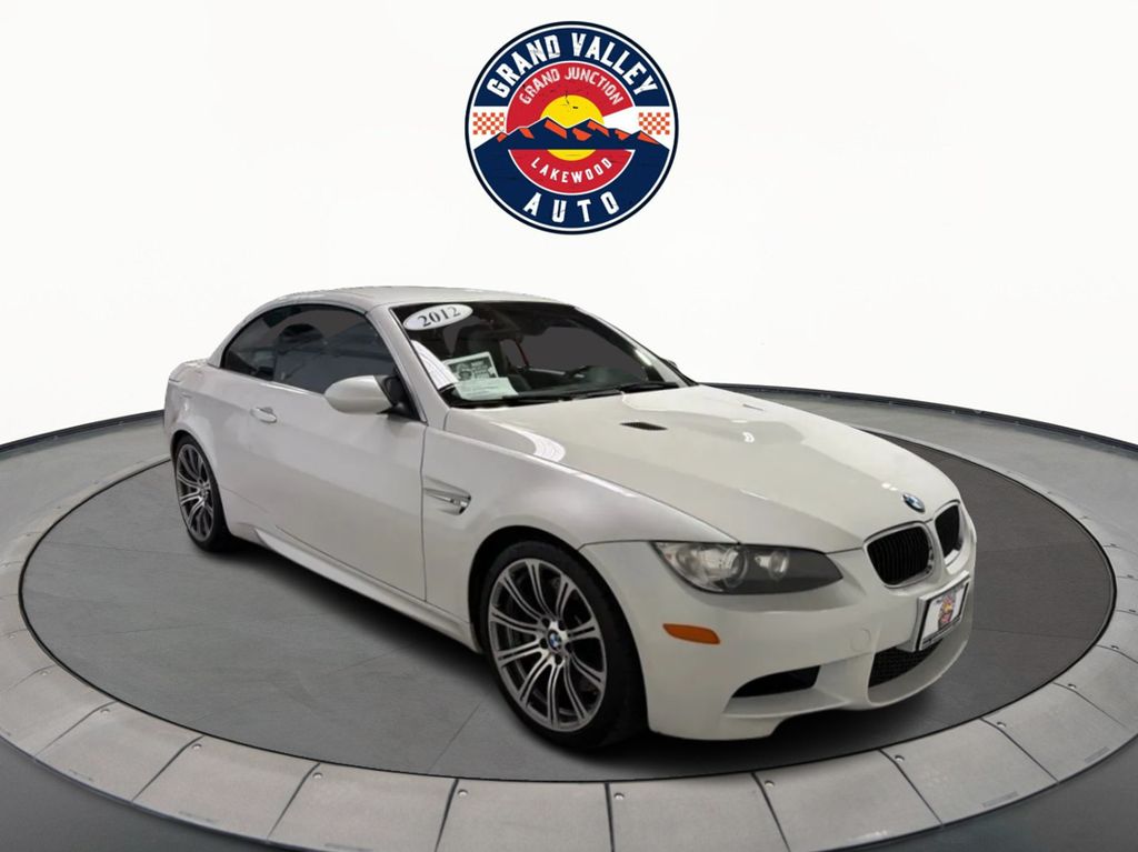 White Metallic 2012 BMW M3 Convertible Rear-Wheel Drive Automatic
