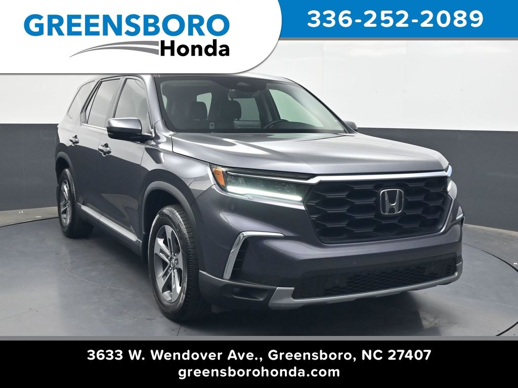 Gray (Modern Steel Metallic) 2025 Honda Pilot EX-L AWD SUV / Crossover All-Wheel Drive Automatic