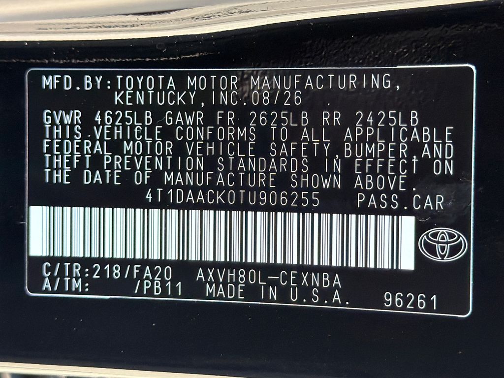 New 2026 Toyota Camry Sedan