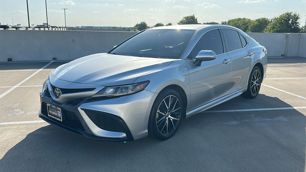 2021 Toyota Camry SE Silver at DeMontrond Gulf Freeway