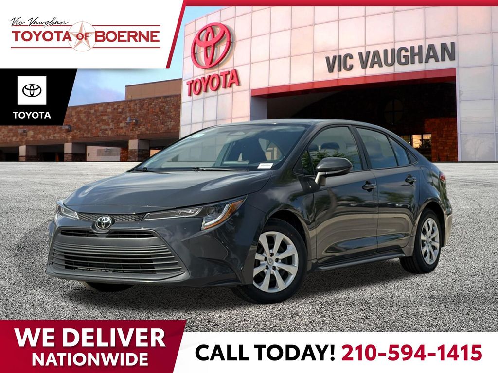 Gray 2024 Toyota Corolla LE FWD Sedan Front-Wheel Drive Continuously Variable Transmission