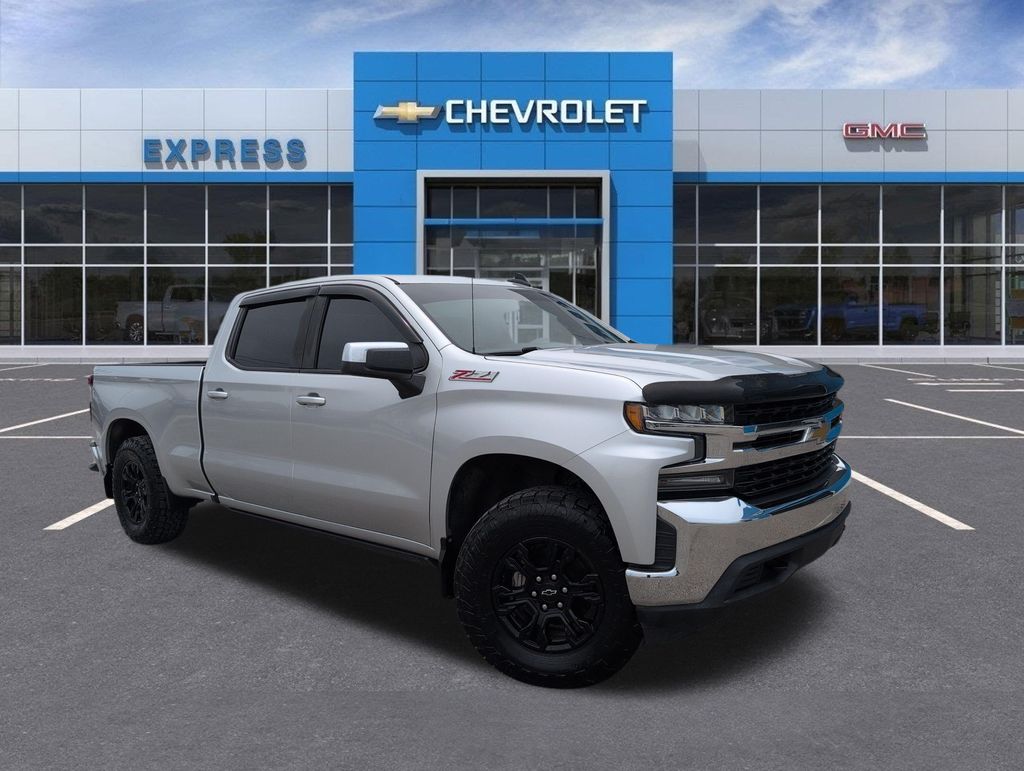 Silver Ice Metallic 2020 Chevrolet Silverado 1500 Pickup Truck Four-Wheel Drive 8-Speed Automatic