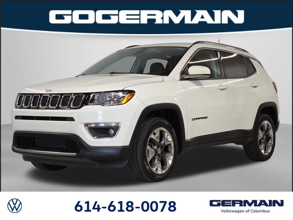 White Clearcoat 2019 Jeep Compass SUV / Crossover Four-Wheel Drive 9-Speed Automatic