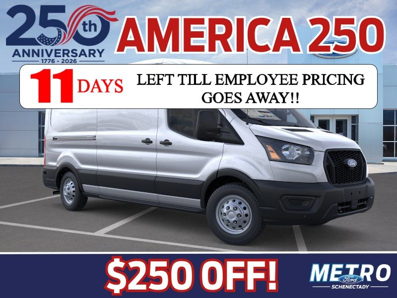 Ingot Silver Metallic 2026 Ford Transit Cargo Van All-Wheel Drive 