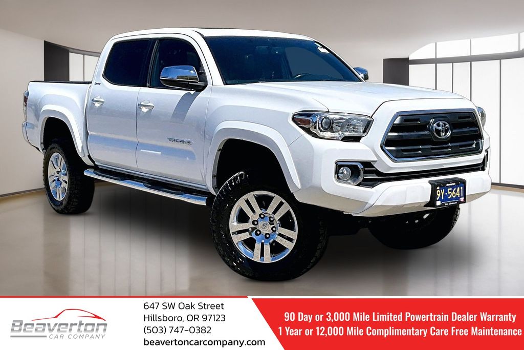Super White 2016 Toyota Tacoma Pickup Truck Four-Wheel Drive 6-Speed Automatic