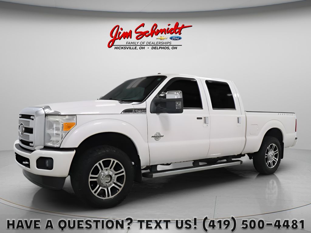 White Platinum Metallic Tri-Coat 2015 Ford F-250 Super Duty Pickup Truck Four-Wheel Drive 6-Speed Automatic Overdrive