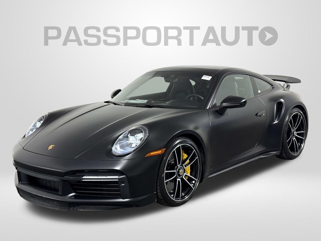 Black 2021 Porsche 911 Turbo S Coupe AWD Coupe All-Wheel Drive 8-Speed Automatic