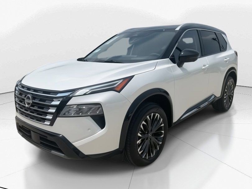 2025 Everest White Pearl/Super Black Nissan Rogue Platinum FWD SUV