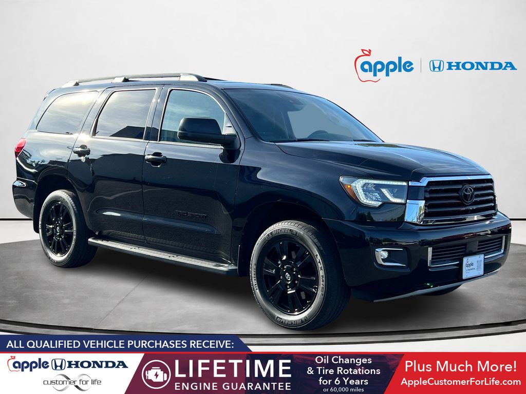 Midnight Black Metallic 2019 Toyota Sequoia TRD Sport 4WD SUV / Crossover Four-Wheel Drive 6-Speed Automatic