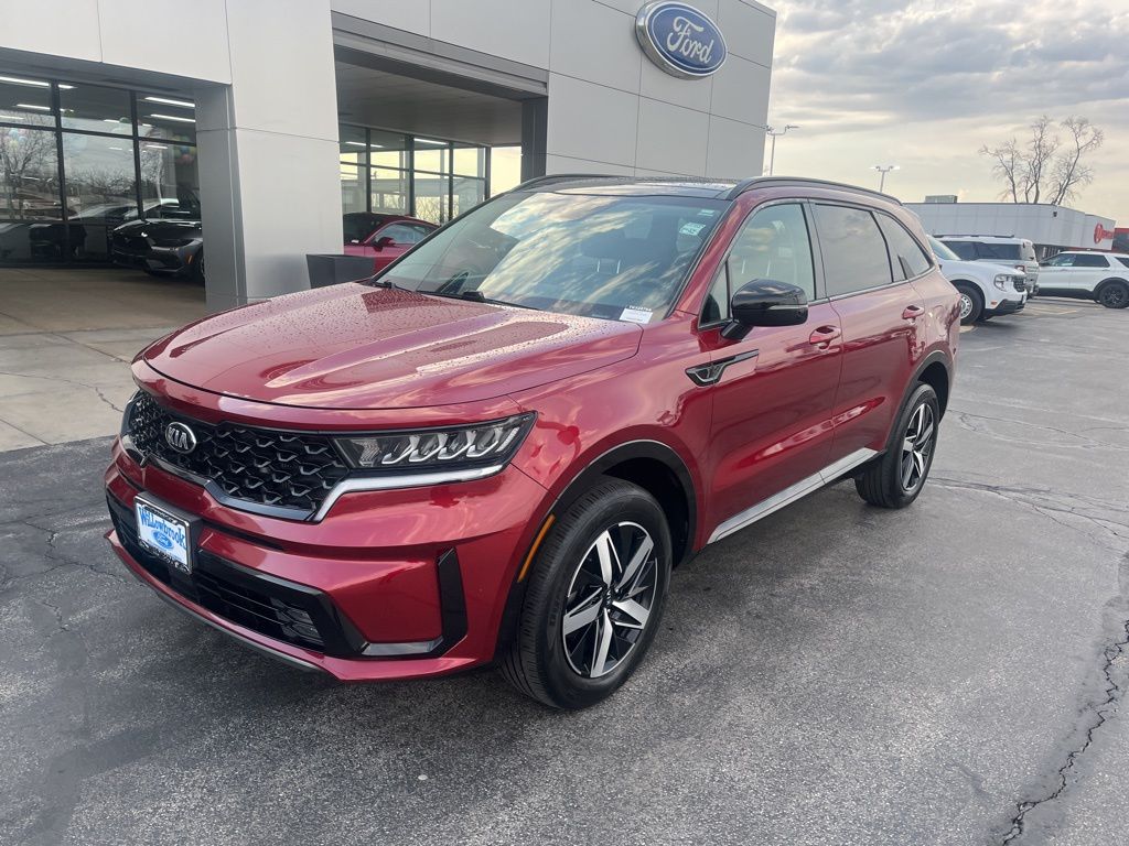 Passion Red Tintcoat 2021 Kia Sorento EX AWD SUV / Crossover All-Wheel Drive 8-Speed Dual Clutch