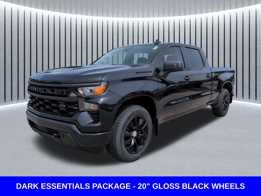 Black 2024 Chevrolet Silverado 1500 Pickup Truck Four-Wheel Drive 8-Speed Automatic