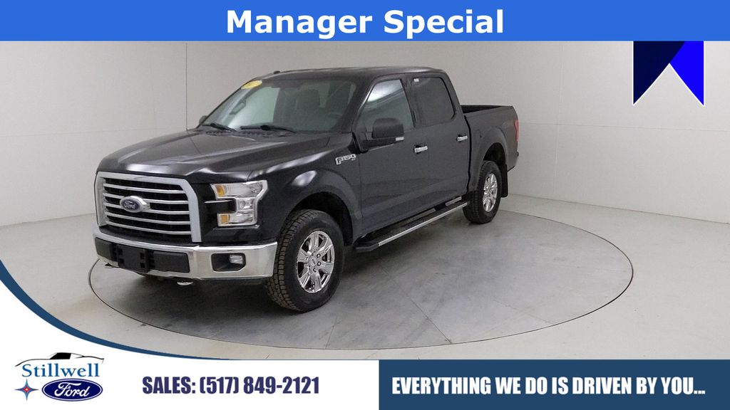 Shadow Black 2017 Ford F-150 XLT SuperCrew 4WD Pickup Truck Four-Wheel Drive 6-Speed Automatic