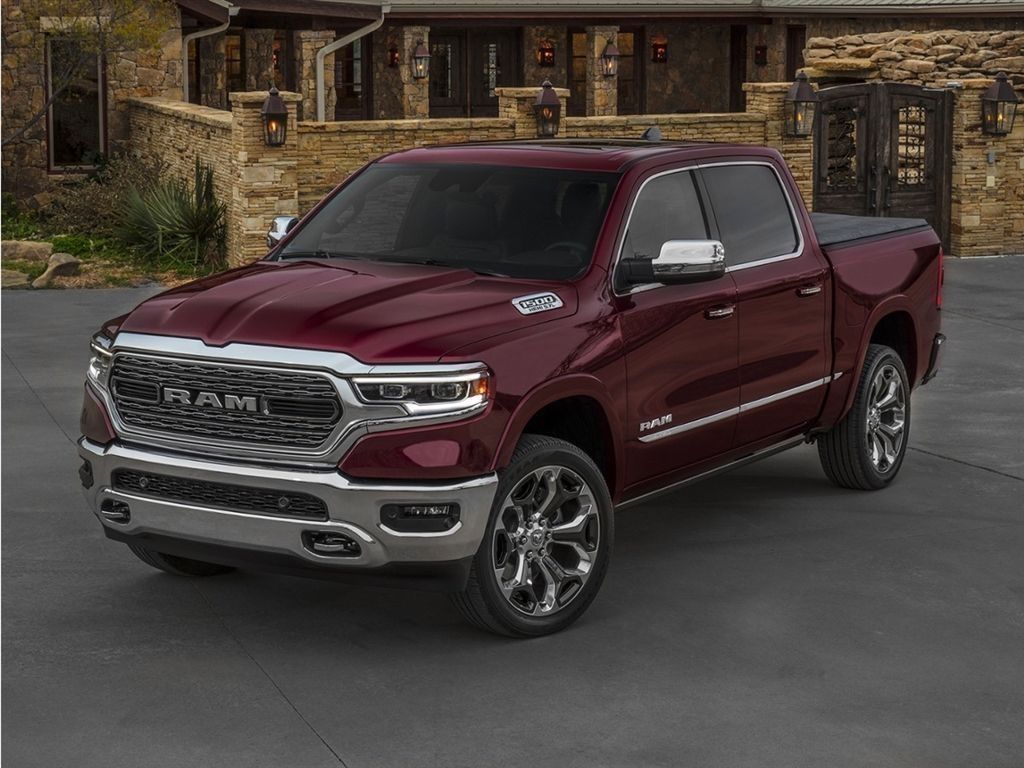 Bright White Clearcoat 2020 RAM 1500 Pickup Truck Four-Wheel Drive 8-Speed Automatic