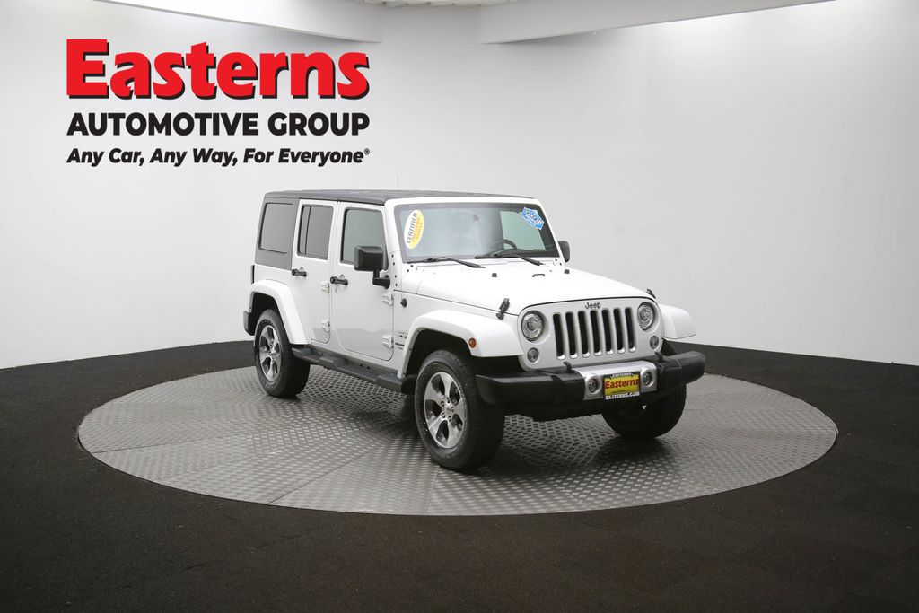 Used 2018 White Jeep Unlimited Sahara image 48
