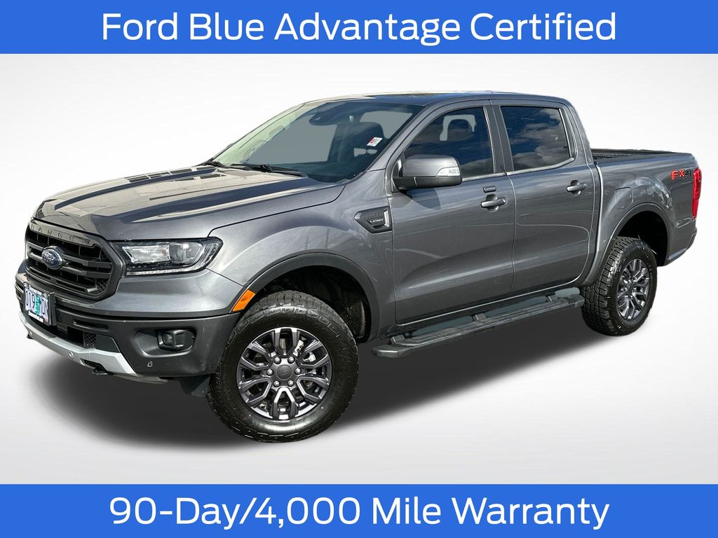 Carbonized Gray Metallic 2021 Ford Ranger Lariat SuperCrew 4WD Pickup Truck Four-Wheel Drive Automatic