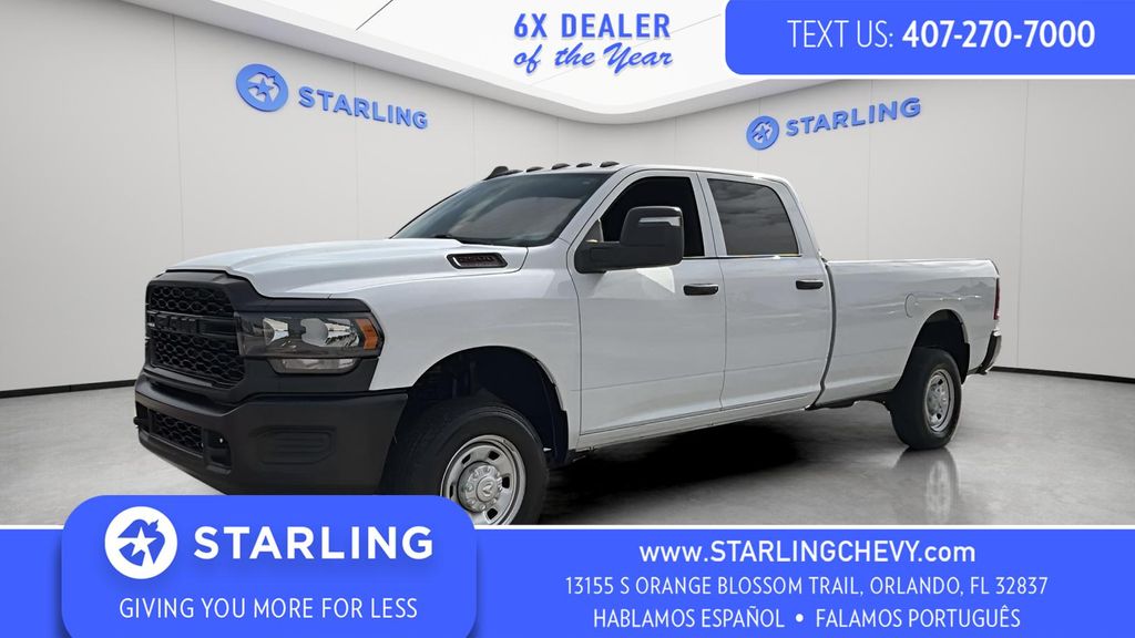 Bright White Clearcoat 2024 RAM 2500 Pickup Truck Four-Wheel Drive 8-Speed Automatic