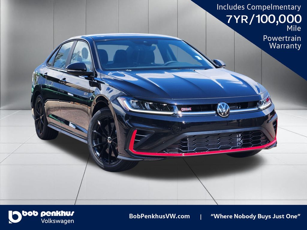 Deep Black Pearl 2026 Volkswagen Jetta GLI Sedan Front-Wheel Drive 6-Speed Manual