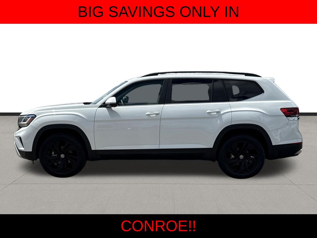 2022 Volkswagen Atlas 3.6L V6 SE w/Technology White at South Houston Nissan