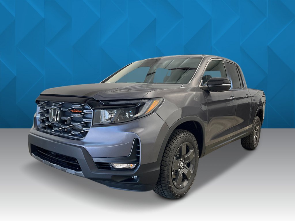 Gray (Modern Steel Metallic) 2026 Honda Ridgeline Pickup Truck All-Wheel Drive 9-Speed Automatic