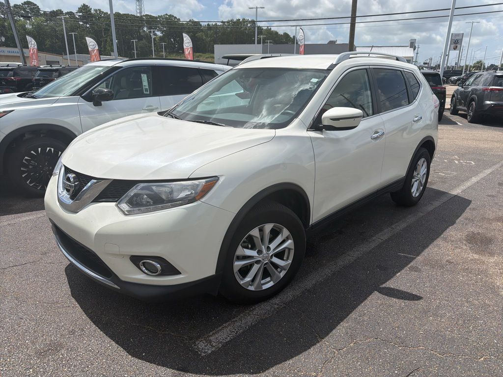 Pearl White 2016 Nissan Rogue SUV / Crossover Front-Wheel Drive Continuously Variable Transmission