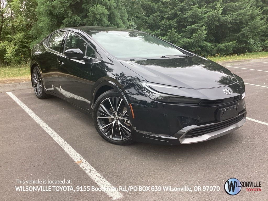 Midnight Black Metallic 2025 Toyota Prius Hatchback All-Wheel Drive Continuously Variable Transmission