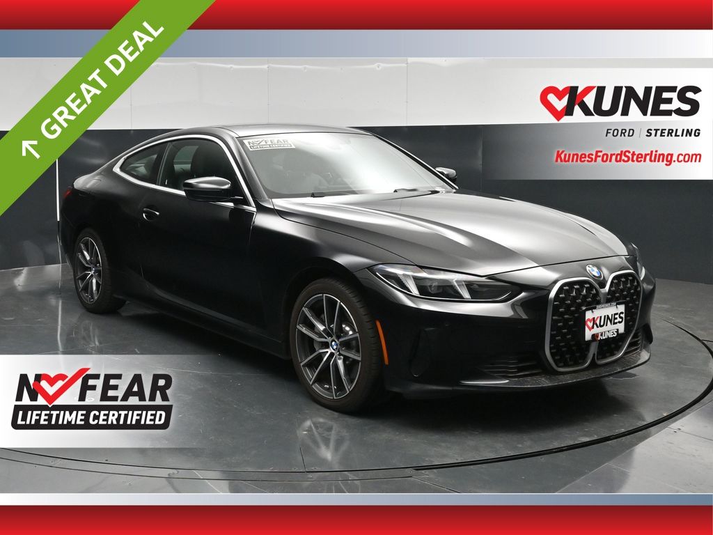 Black Sapphire Metallic 2025 BMW 4 Series Coupe All-Wheel Drive 8-Speed Automatic