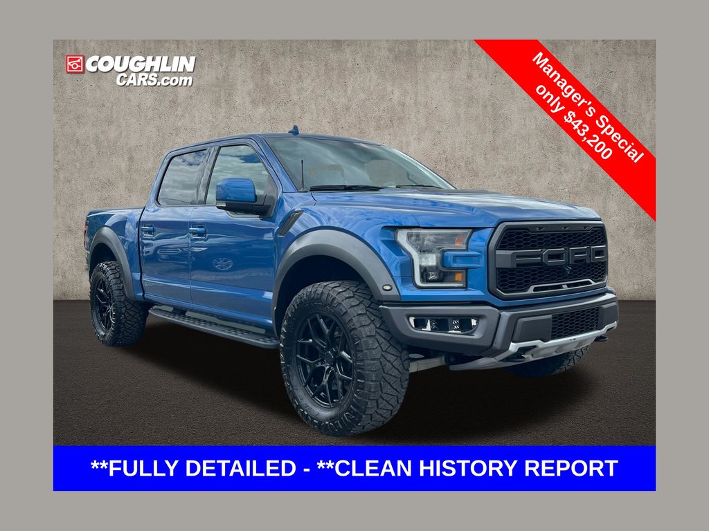 Blue Metallic 2019 Ford F-150 Pickup Truck Four-Wheel Drive Automatic