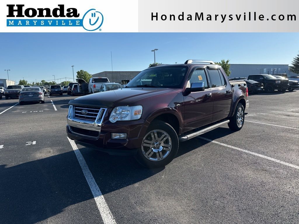 Dark Cherry Clearcoat Metallic 2008 Ford Explorer Sport Trac Limited 4WD Pickup Truck Four-Wheel Drive 5-Speed Automatic