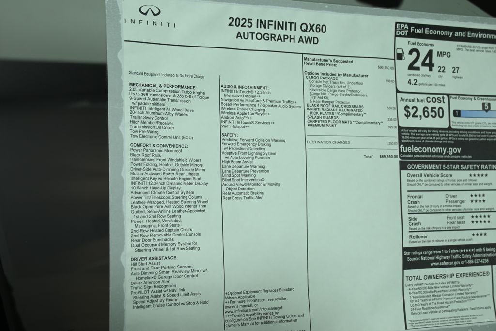 2025 INFINITI QX60 Autograph 30