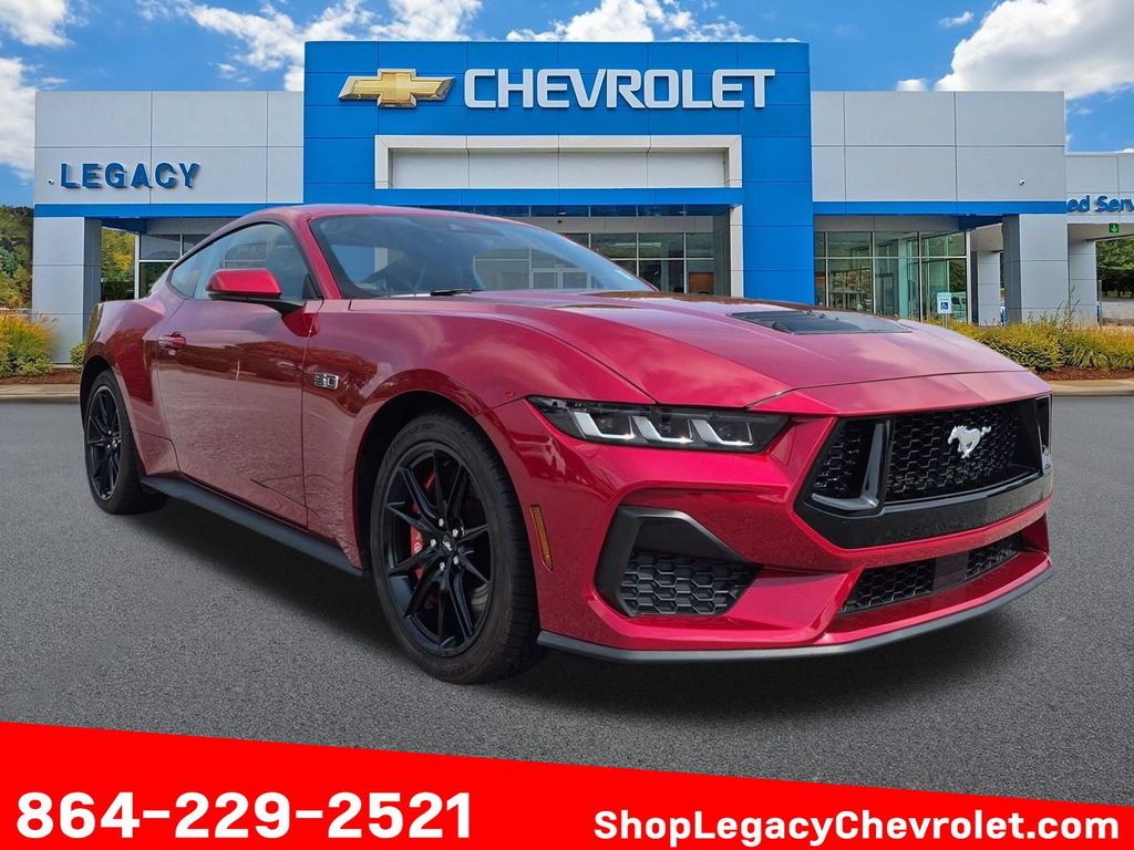 Red Metallic 2024 Ford Mustang Coupe Rear-Wheel Drive Automatic