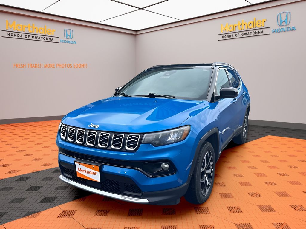 Hydro Blue Pearlcoat 2025 Jeep Compass Limited 4WD SUV / Crossover Four-Wheel Drive 8-Speed Automatic