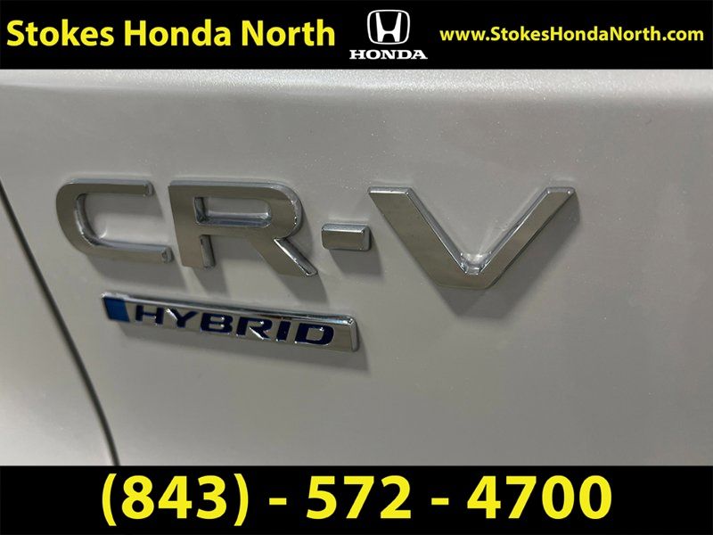 2025 Honda CR-V Hybrid Sport White at Stokes Honda North