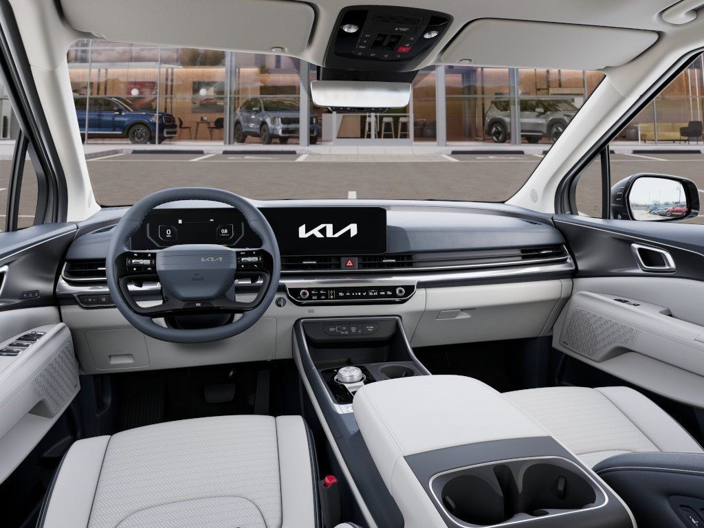 2027 Kia Carnival Hybrid SX PRESTIGE AUTO White at Shottenkirk Kia Fort Bend