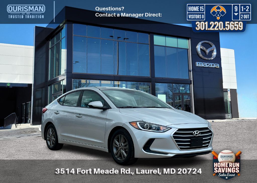 Symphony Silver 2018 Hyundai Elantra SEL FWD Sedan Front-Wheel Drive 6-Speed Automatic