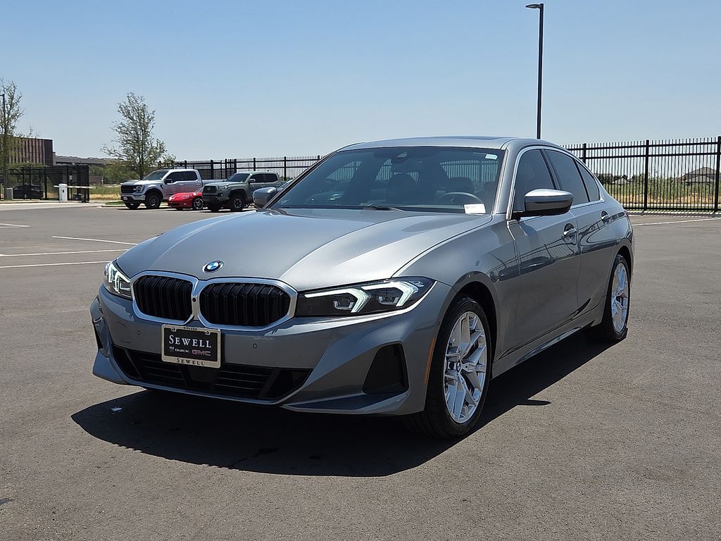 Gray (Skyscraper Grey Metallic) 2026 BMW 3 Series Sedan Rear-Wheel Drive 8-Speed Automatic