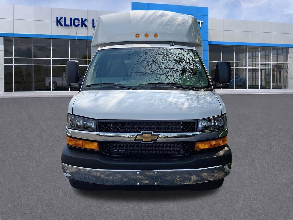 2026 Chevrolet Express 3500 Work Van White at Klick Lewis Buick Chevrolet
