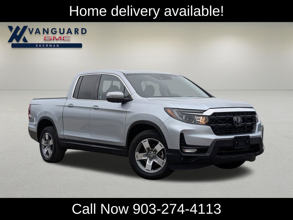 Sonic Gray Pearl 2025 Honda Ridgeline RTL AWD Pickup Truck All-Wheel Drive 9-Speed Automatic