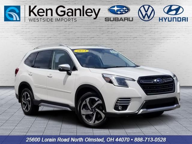 Crystal White Pearl 2024 Subaru Forester SUV / Crossover All-Wheel Drive Continuously Variable Transmission
