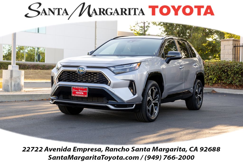 Silver Sky Metallic/Midnight Black Metallic 2023 Toyota RAV4 Prime SUV / Crossover All-Wheel Drive Continuously Variable Transmission