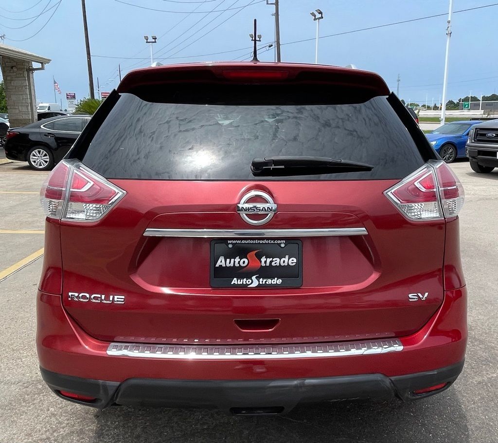 2016 Nissan Rogue SV Red at DeMontrond Gulf Freeway