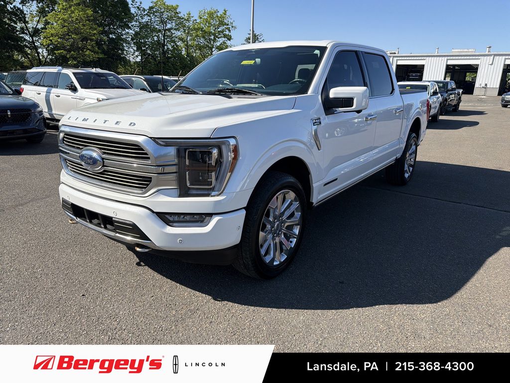 White Metallic 2023 Ford F-150 Pickup Truck Four-Wheel Drive Automatic