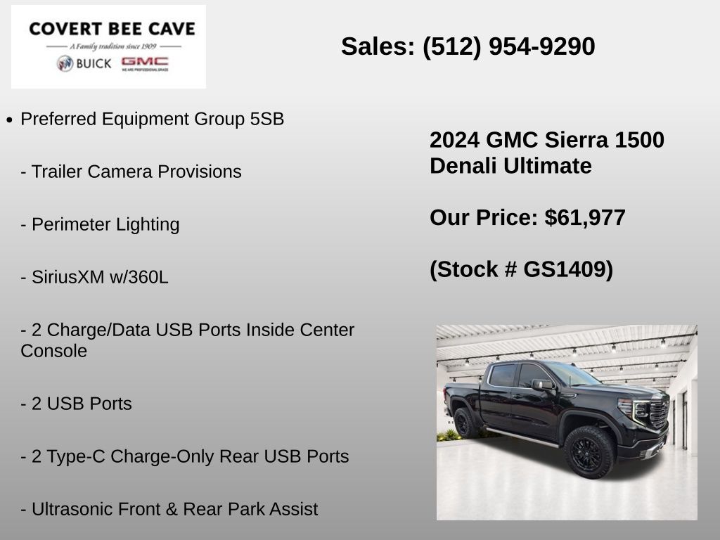 Used Car 2024 Gmc Sierra 1500  Denali Ultimate For Sale Under $70,000 In Austin, Texas