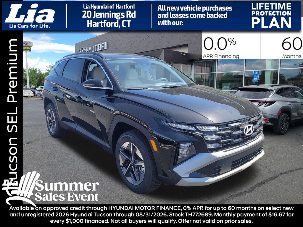 Phantom Black 2026 Hyundai Tucson SUV / Crossover All-Wheel Drive 8-Speed Automatic
